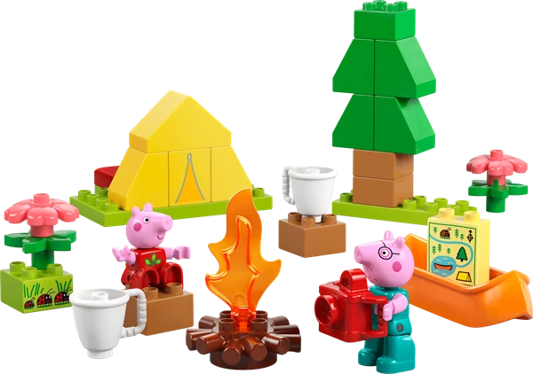 Конструктор LEGO DUPLO Свинка Пеппа Туристичний похід 32 деталі Пластик Різнобарвний