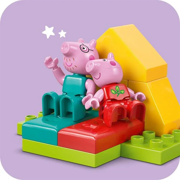 Конструктор LEGO DUPLO Свинка Пеппа Туристичний похід 32 деталі Пластик Різнобарвний