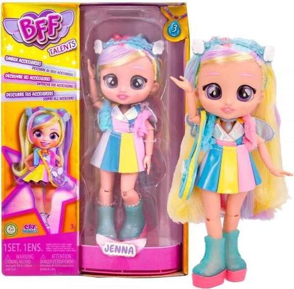Фешн-лялька IMC BFF S3 Джена 20 см рухлива 6 точок артикуляції безпечні матеріали