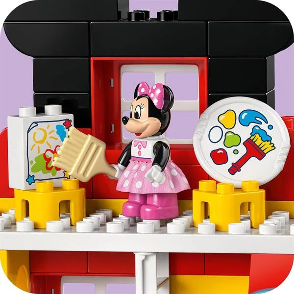 Конструктор LEGO DUPLO Клубний будинок з Мінні та Плуто 87 деталей пластик різнобарвний