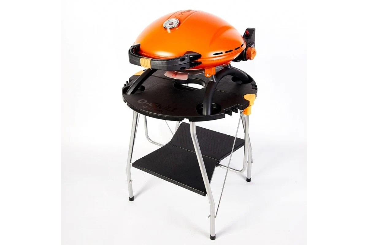 Портативний газовий гриль O-GRILL 900 58,5х27,6х56,7 см металевий помаранчевий