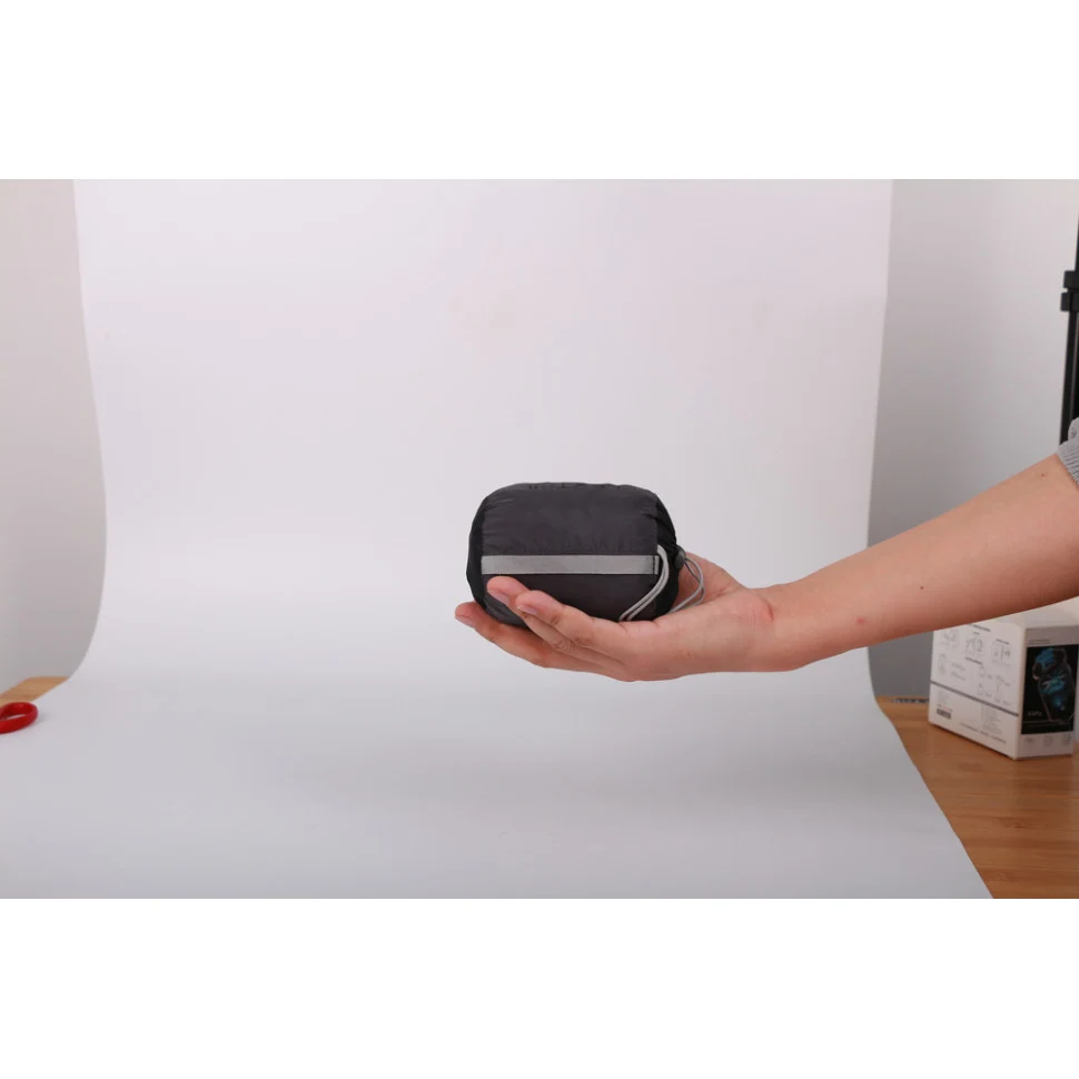 Надувна подушка Flextail Zero Pillow SE анатомічна поліуретан 42х30х10 см сірий