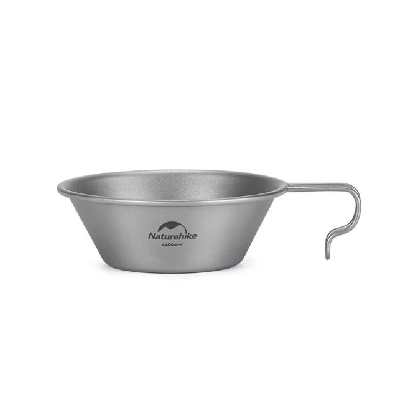 Миска титановая 450 мл Naturehike NH21CJ010 титан 180x139x49 мм