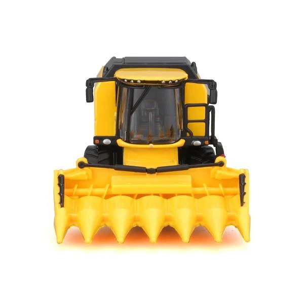 Зернозбиральний комбайн New Holland TC5.90 з кукурузною жаткою 1:32 метал-пластик жовтий 18 см