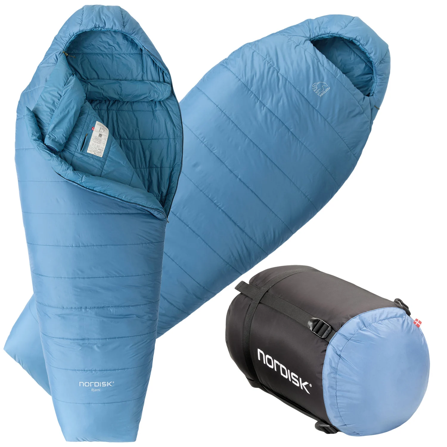 Спальний мішок Nordisk Bjarni 0°C Wide L 220х80 см Поліестер Aegan Blue