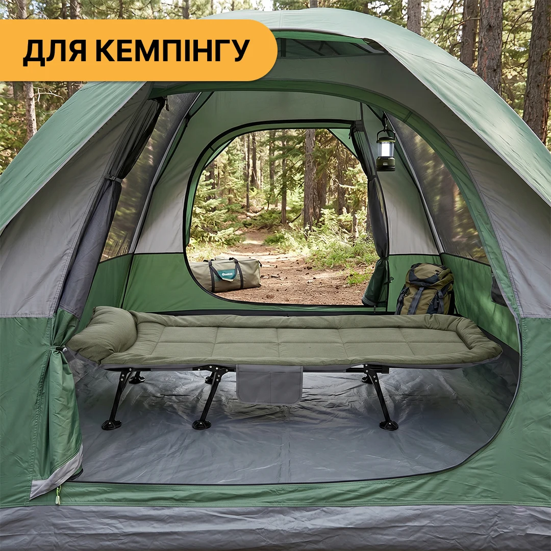 Розкладне ліжко FB-S17 сталь антикорозійна 120-150 кг чорне/сіре