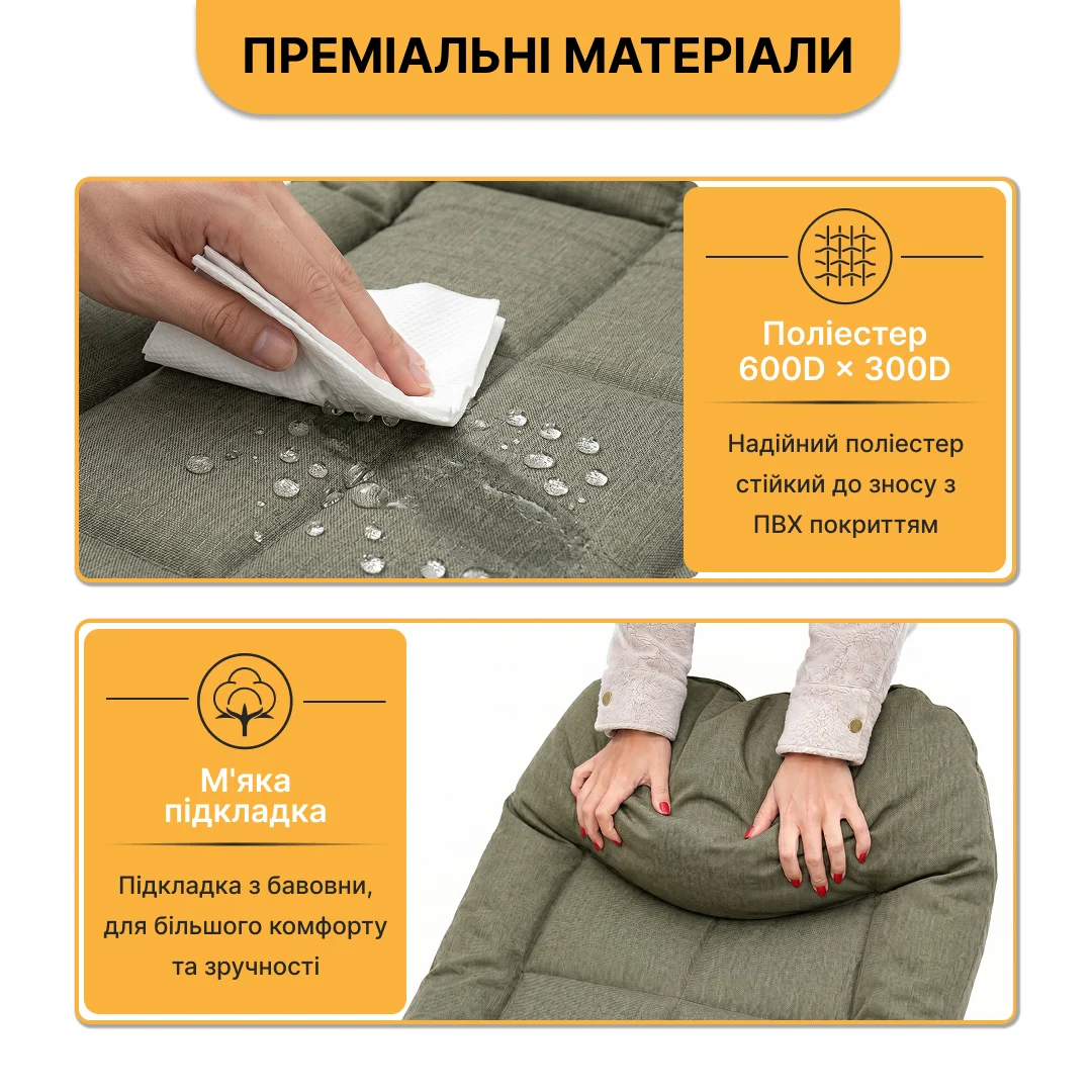Розкладне ліжко FB-S17 сталь антикорозійна 120-150 кг чорне/сіре