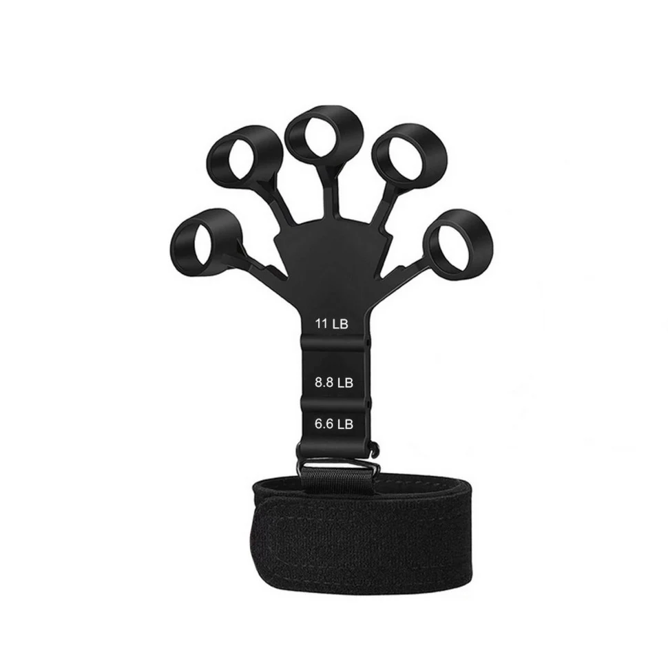 Еспандер кистевий Silicone Power Grip NE-WR-15 стиснення 3-5 кг 100% силікон чорний