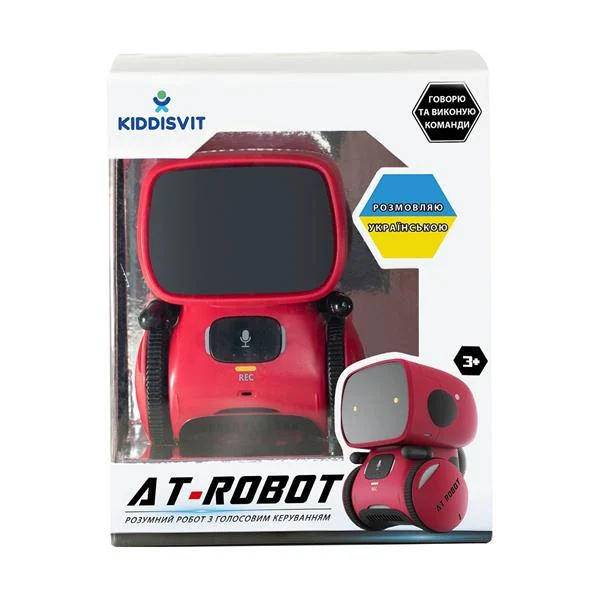Інтерактивний робот AT-Robot з голосовим управлінням пластик червоний