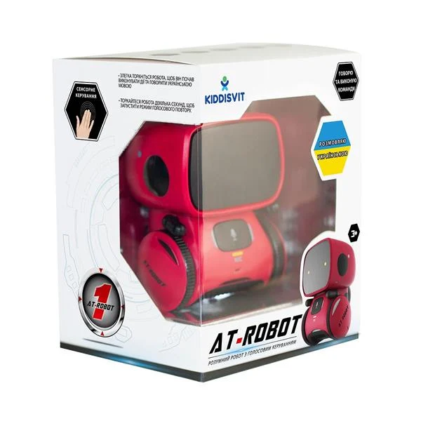 Інтерактивний робот AT-Robot з голосовим управлінням пластик червоний