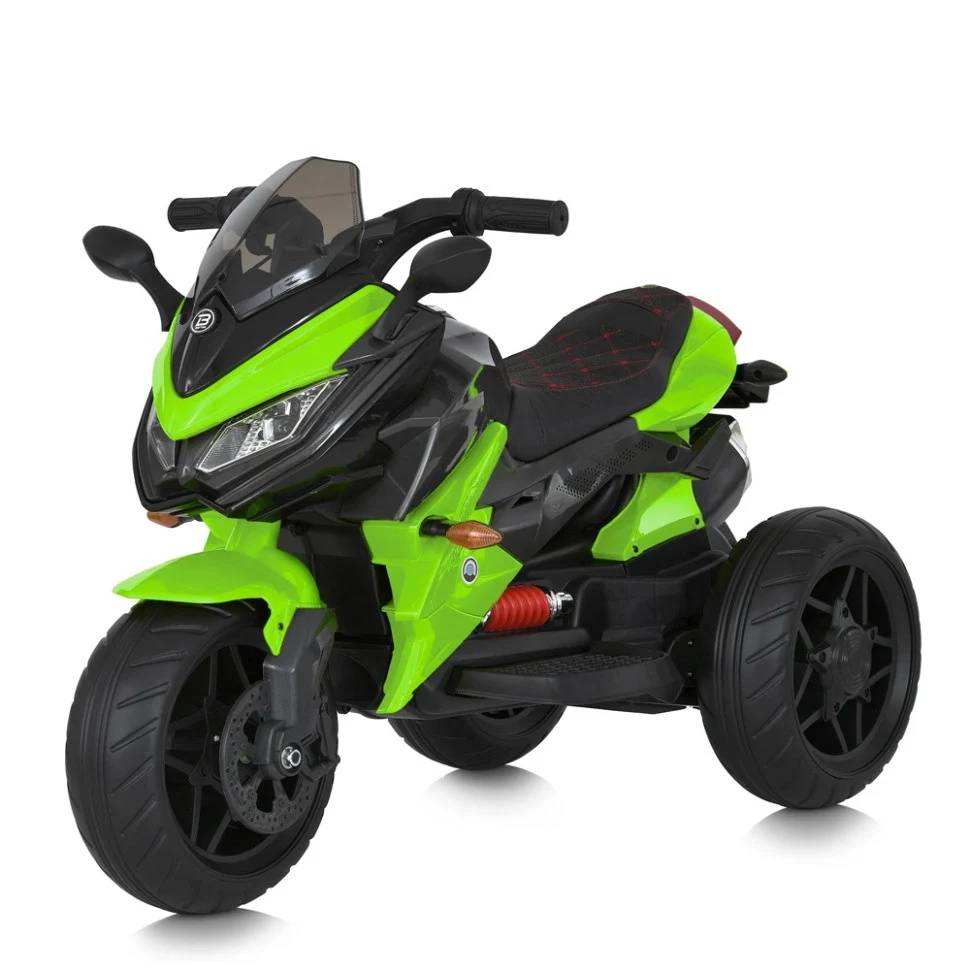 Дитячий електромотоцикл Bambi Racer M 4274ELR 108x57x76 см екокожа до 30 кг