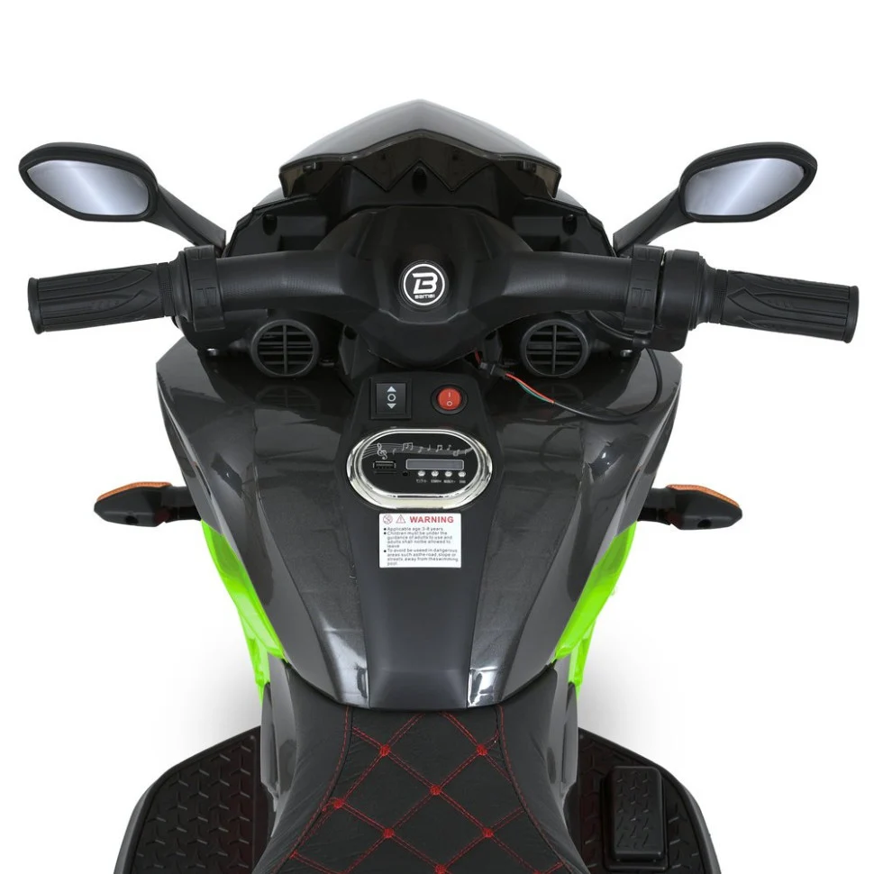 Дитячий електромотоцикл Bambi Racer M 4274ELR 108x57x76 см екокожа до 30 кг