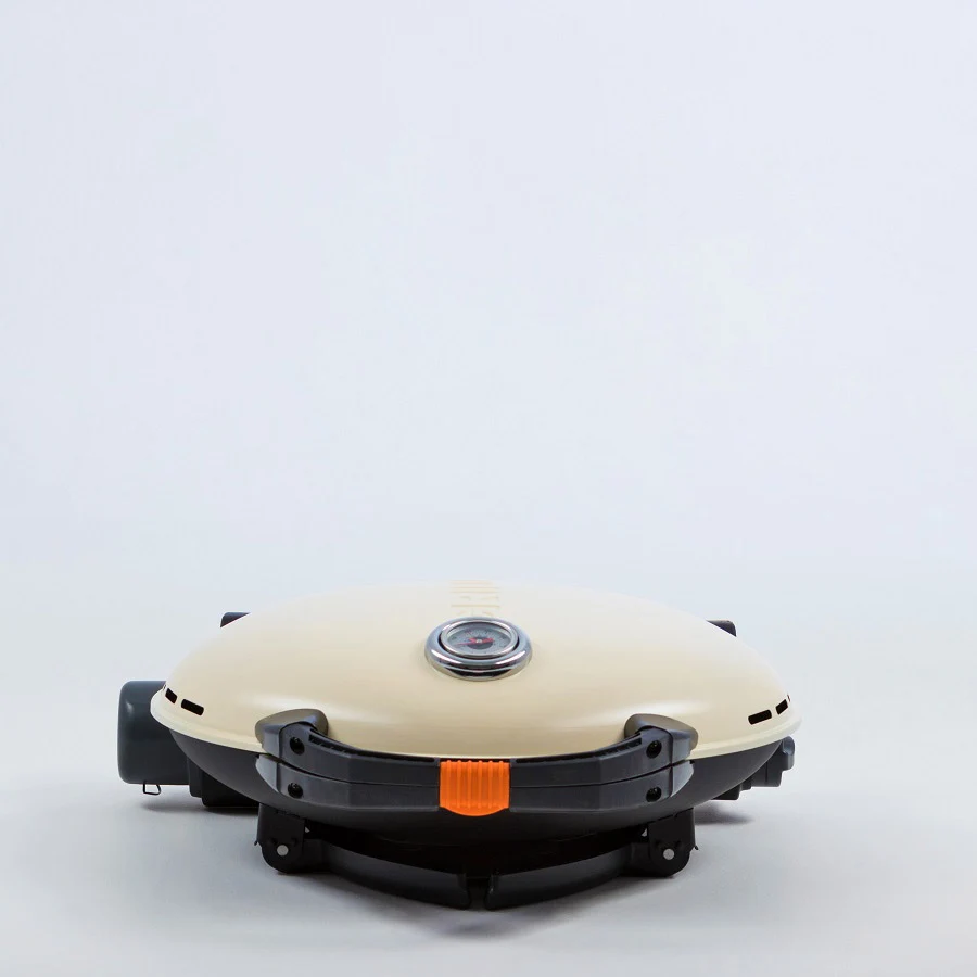 Портативний газовий гриль O-Grill 600T 58,5х21,5х56,7 см металевий кремовий