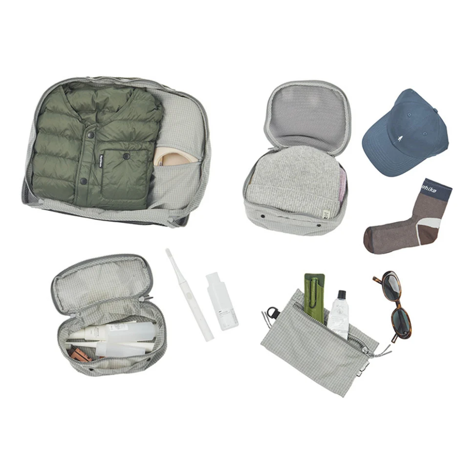 Косметичка Naturehike CNK2350XB010 20х10х10 см нейлон сірий