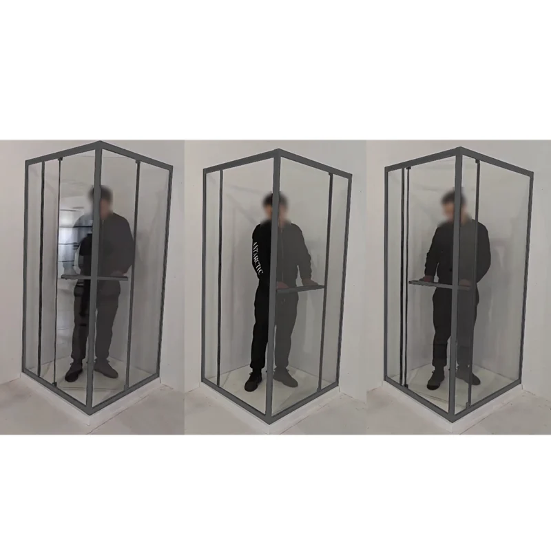 Душова кабіна Mixxus Style SCT01 квадратна 90x90x200 см прозоре скло 6 мм графітовий алюміній