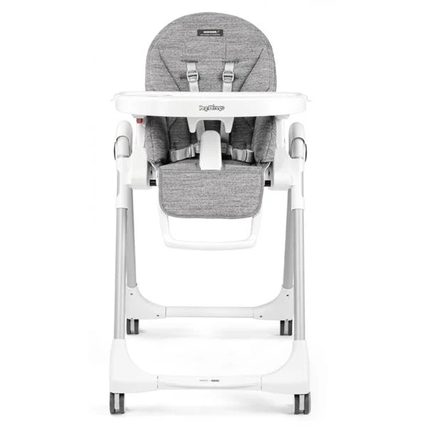 Стільчик для годування Peg-Perego Prima Pappa Follow Me 75,5х55,5х104,5 см еко-шкіра сірий