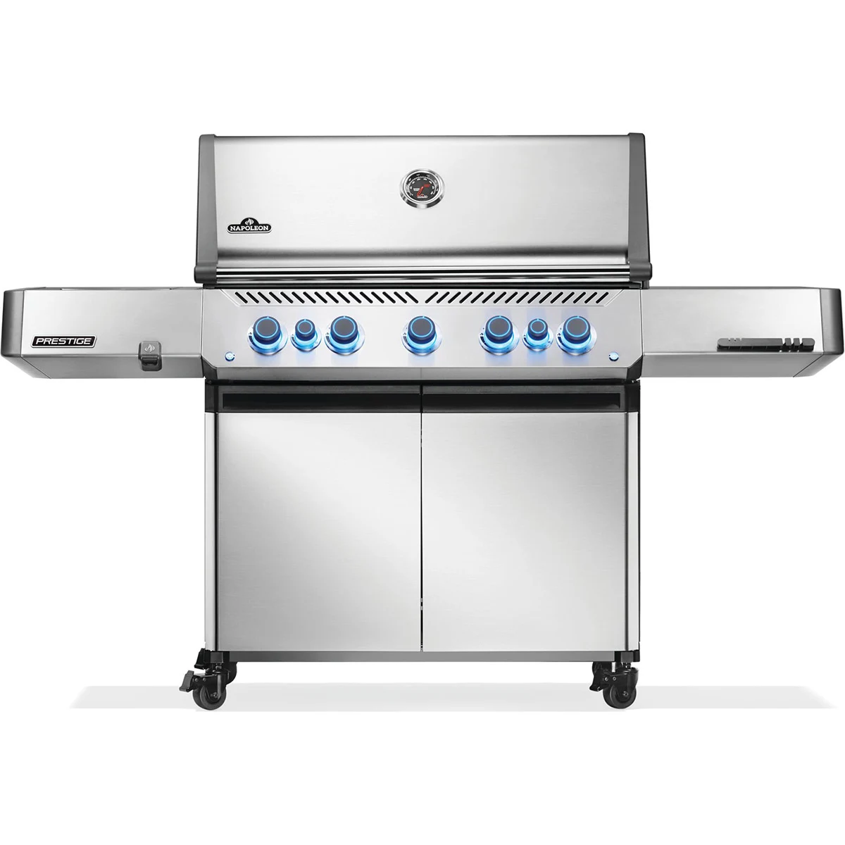 Газовий гриль Napoleon Prestige P 650 з бічною конфоркою Sizzle Zone нержавіюча сталь 188х67х130 см