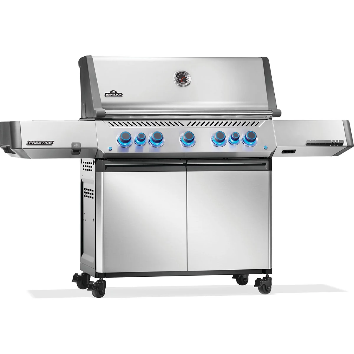 Газовий гриль Napoleon Prestige P 650 з бічною конфоркою Sizzle Zone нержавіюча сталь 188х67х130 см