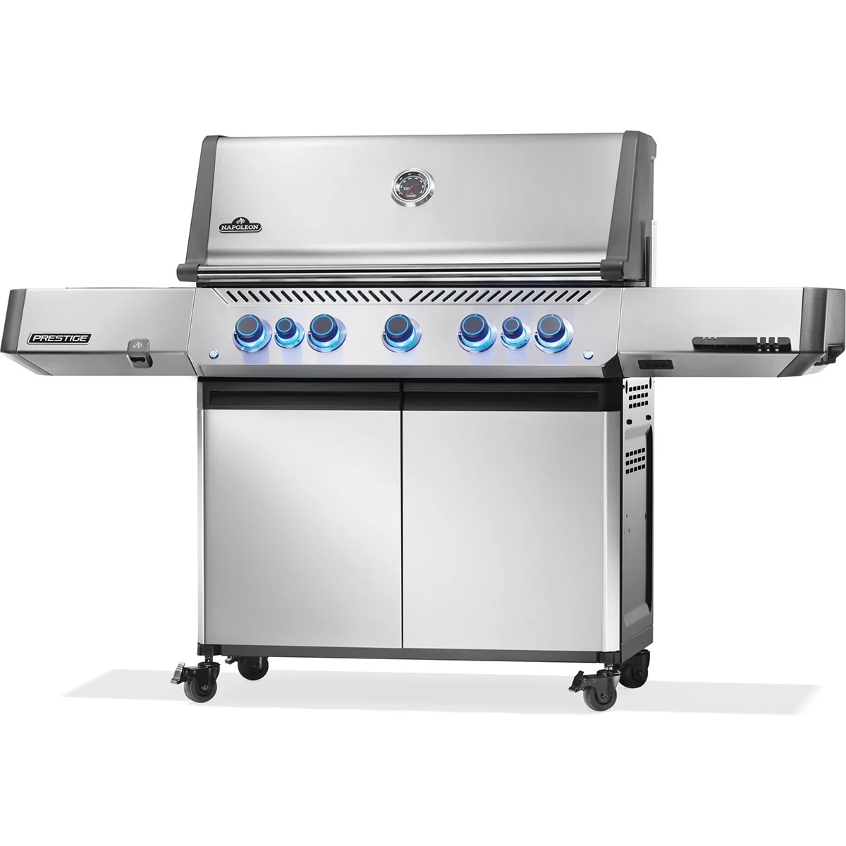Газовий гриль Napoleon Prestige P 650 з бічною конфоркою Sizzle Zone нержавіюча сталь 188х67х130 см