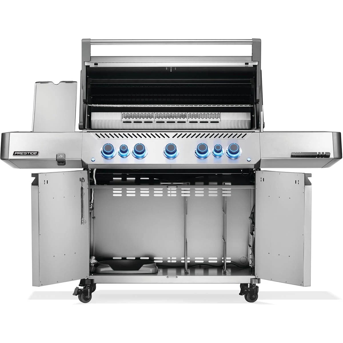 Газовий гриль Napoleon Prestige P 650 з бічною конфоркою Sizzle Zone нержавіюча сталь 188х67х130 см