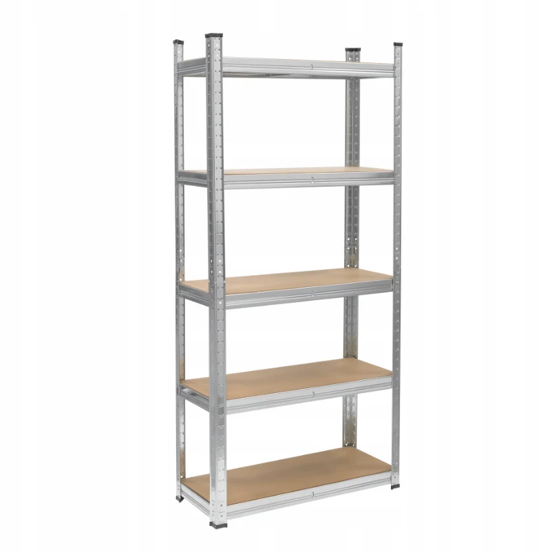 Стеллаж металевий LEOBRO LB-R116 150х70х30 см 5 полиць 175 кг/полка чорний
