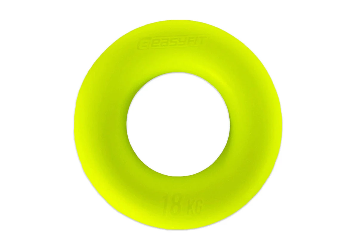 Еспандер кистьовий EasyFit Ring 18 кг силіконовий 9 см зелений