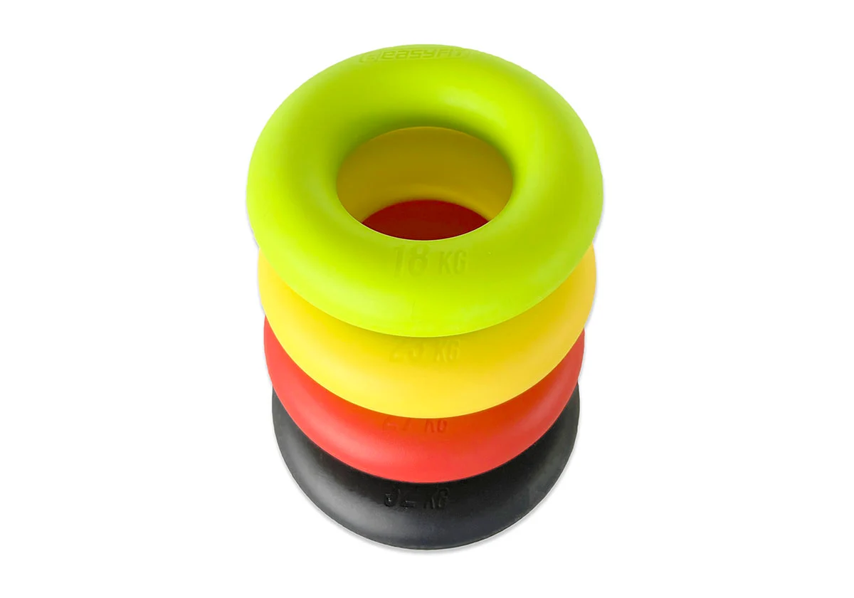 Еспандер кистьовий EasyFit Ring 18 кг силіконовий 9 см зелений