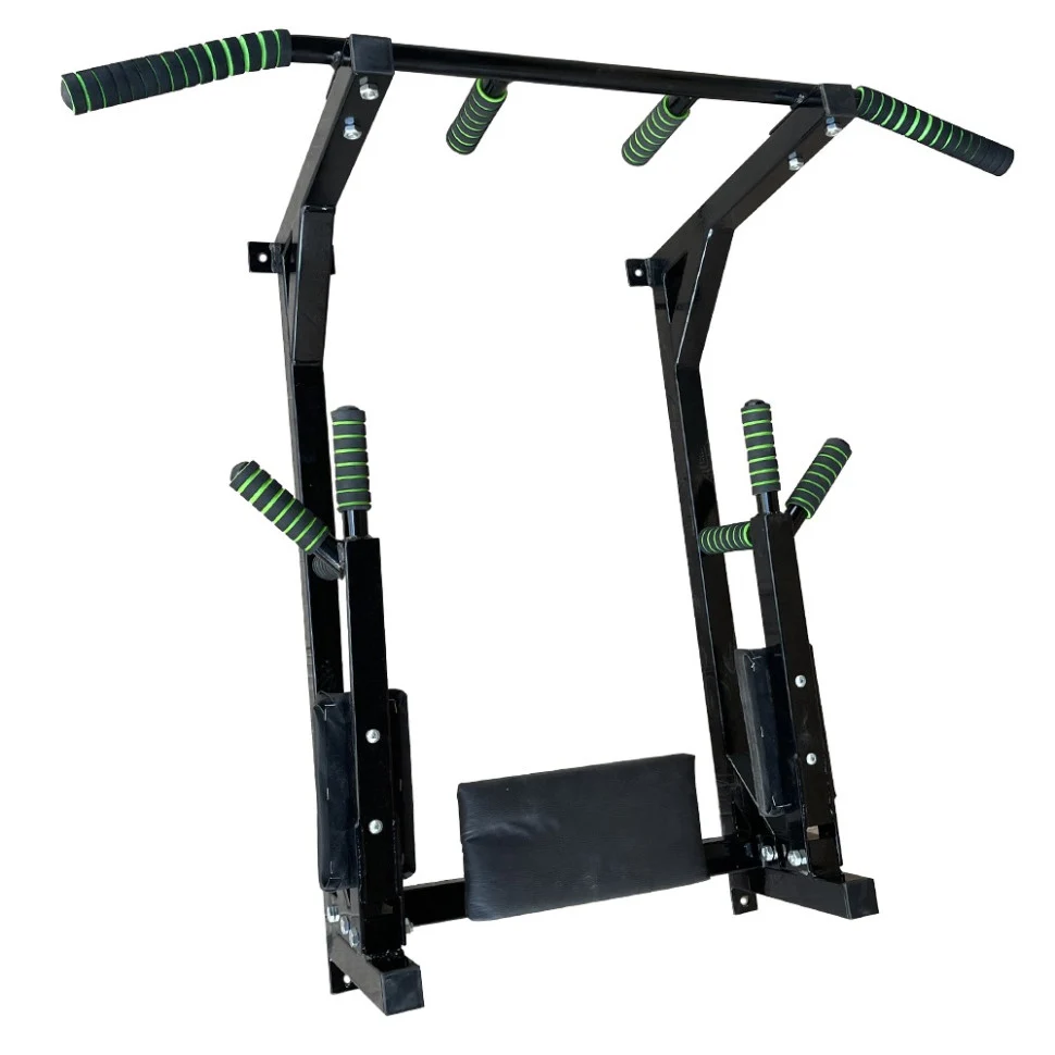 Тренажёр турник с поднимающимися брусьями 4 в 1 Iron Pro NE-TR-5B сталь 110х49х27 см чёрный