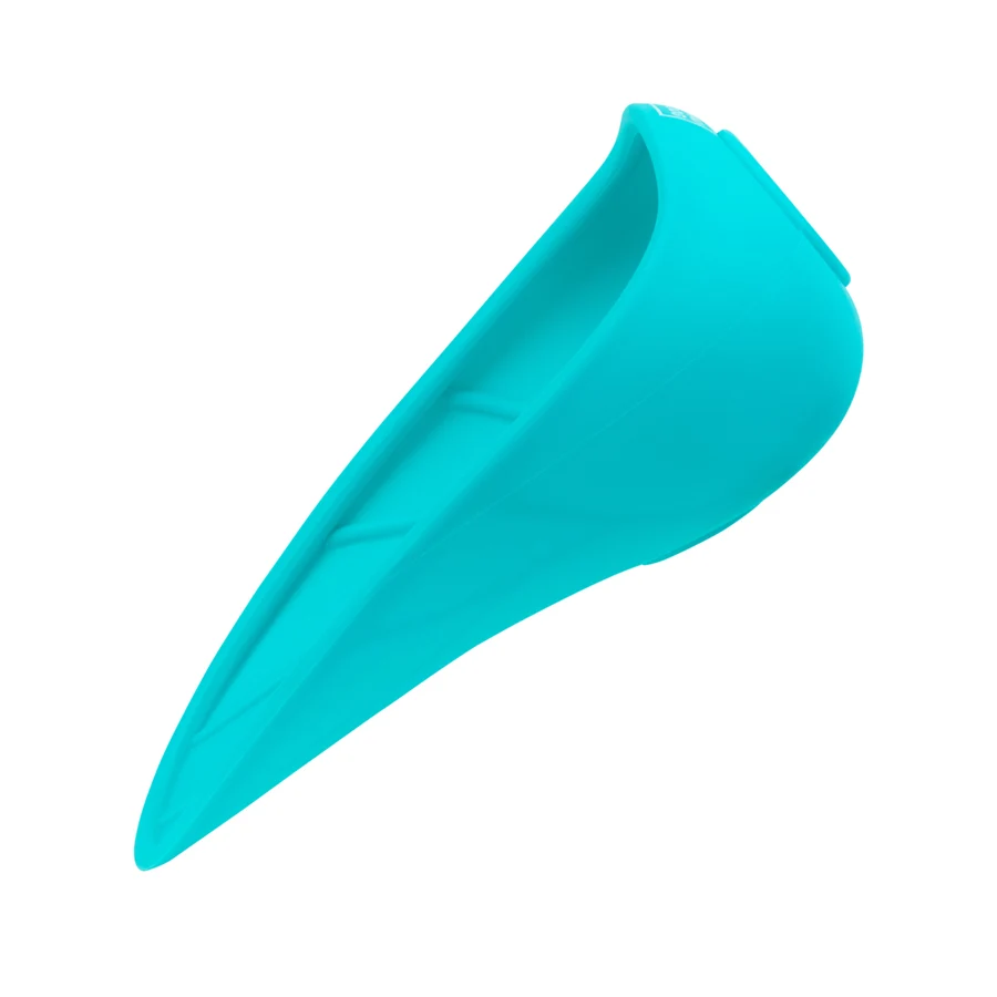 Поїлка-насадка на пляшку WAUDOG Silicone 165х90 мм силіконова блакитна