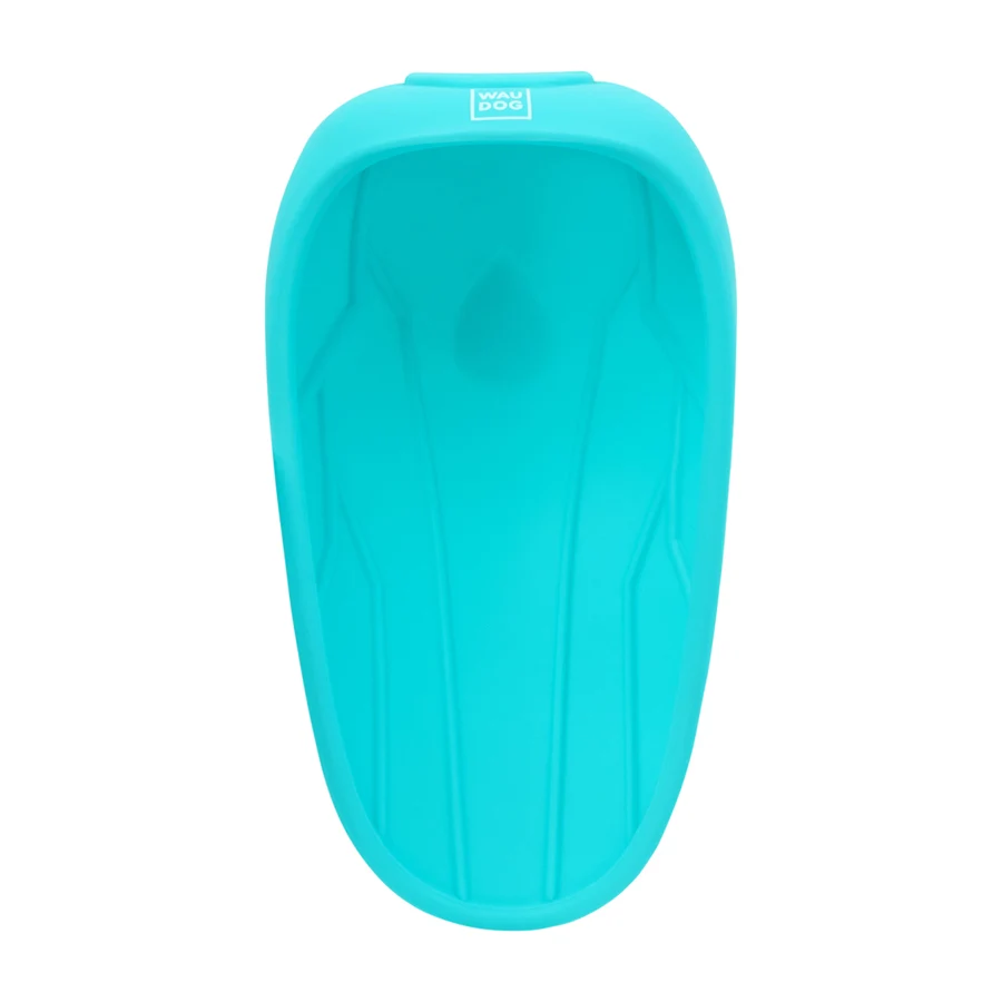 Поїлка-насадка на пляшку WAUDOG Silicone 165х90 мм силіконова блакитна