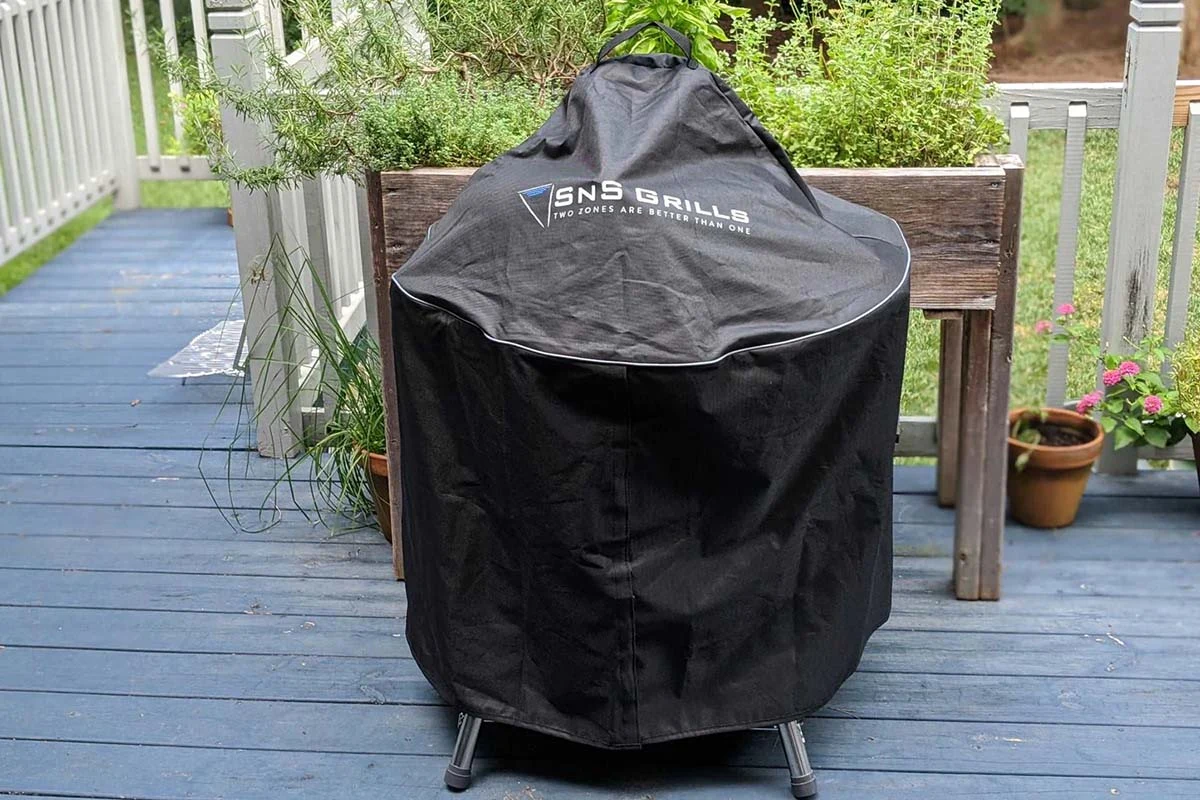 Чохол для гриля Slow and Sear Original Kettle 79х66х99 см поліестер 600D чорний