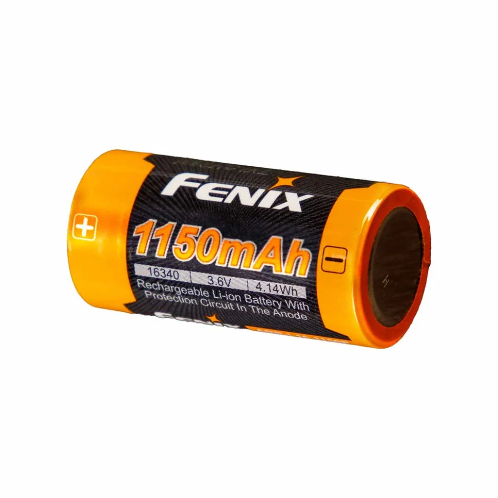 Акумулятор 16340 Fenix ARB-L16-1150P 1150 мАг Li-ion 34,5х16,75 мм 25 г