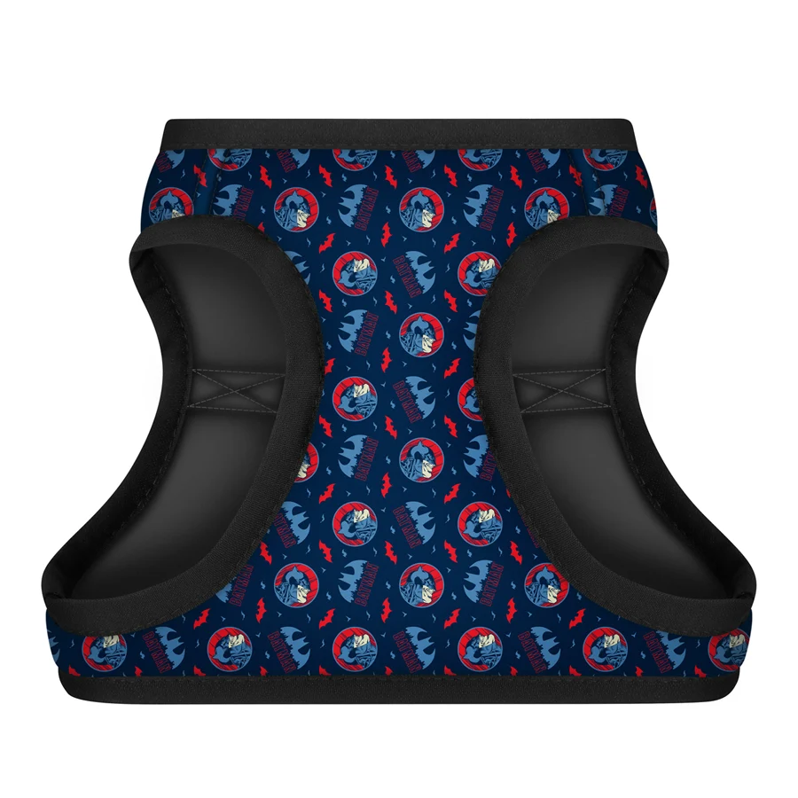 Шлея WAUDOG Clothes для собак з QR паспортом Бетмен червоно-блакитна текстиль XS4 36-39 см 26-28 см