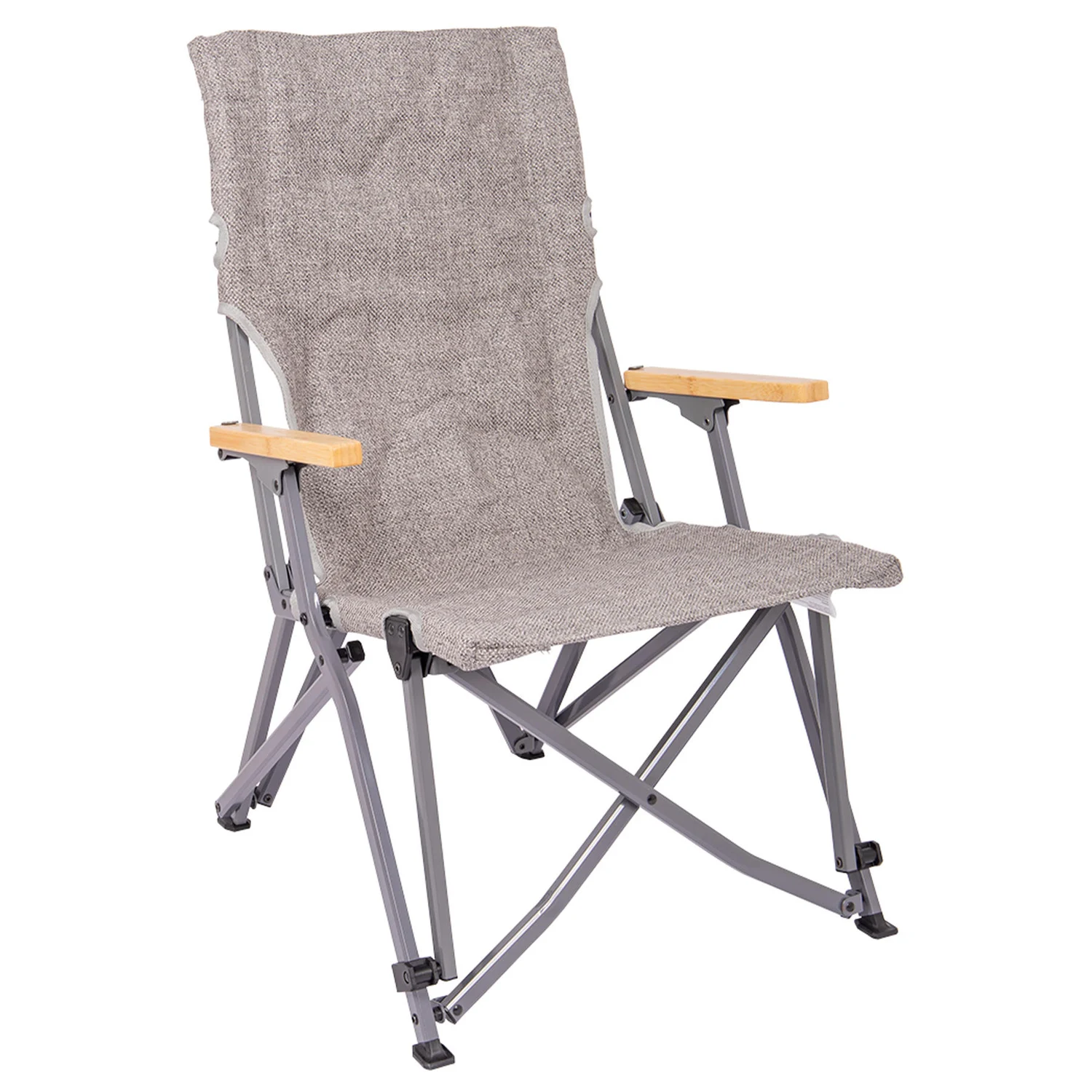 Крісло розкладне Bo-Camp Chelsea Grey 92х20х15 см алюміній сіре