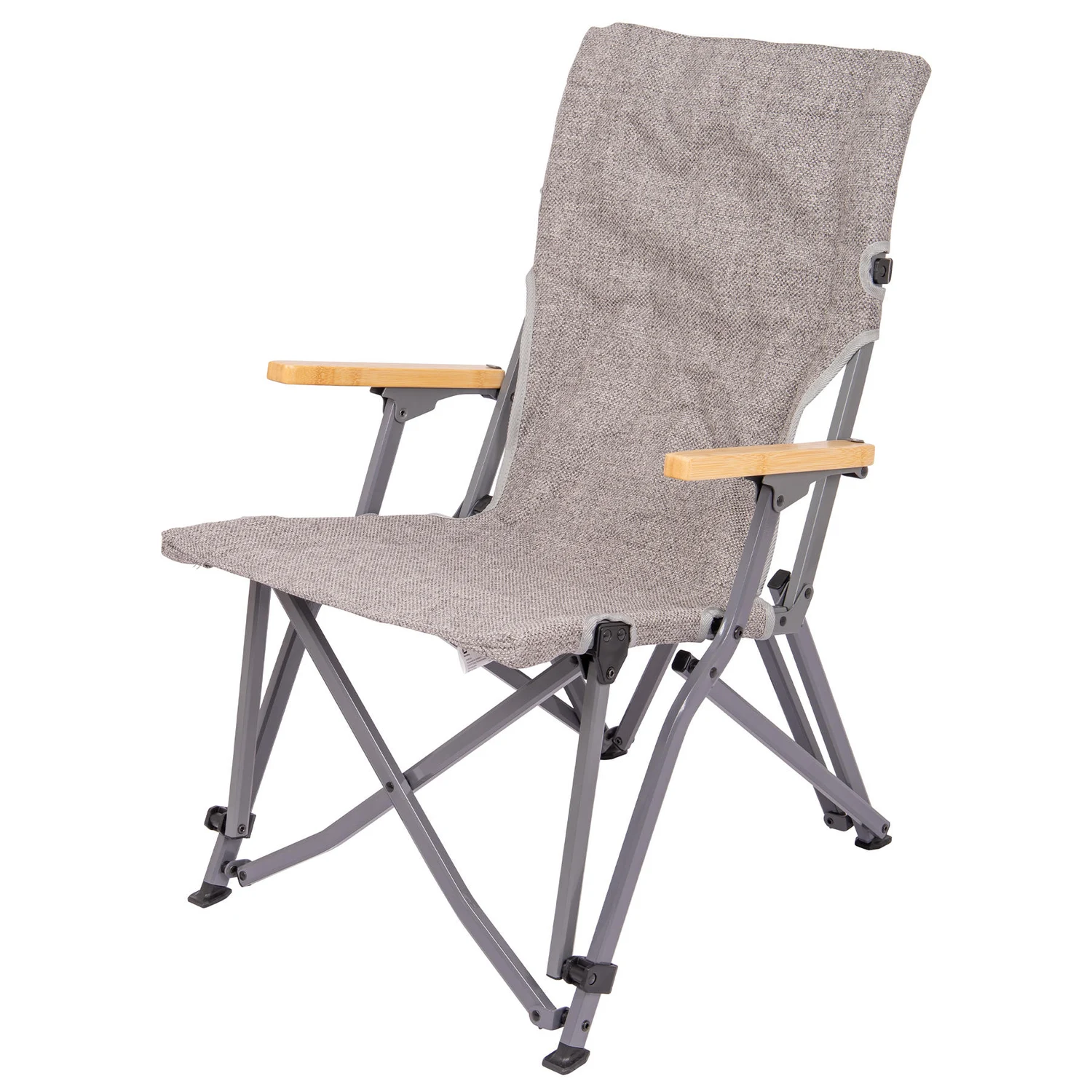 Крісло розкладне Bo-Camp Chelsea Grey 92х20х15 см алюміній сіре