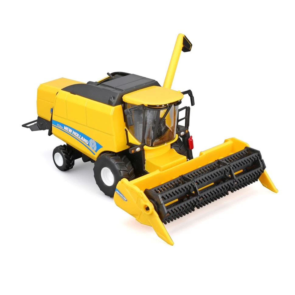 Автомодель зернозбиральний комбайн New Holland TC5.90 з жаткою метал, 18 см, жовтий, чорний