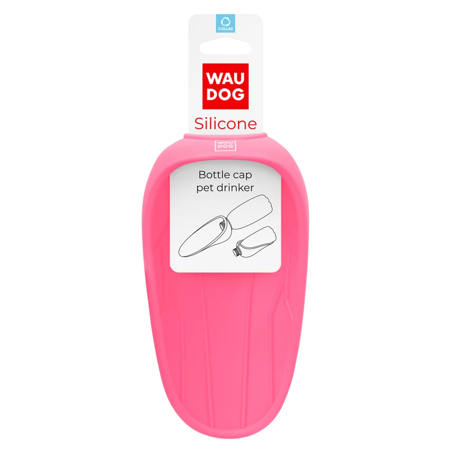 Поїлка-насадка WAUDOG Silicone 165х90 мм силіконова рожевий