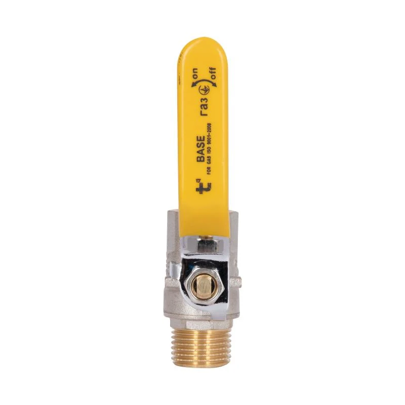 Кран кульовий 1/2" ВЗ для газу латунь SD605G15 золотий