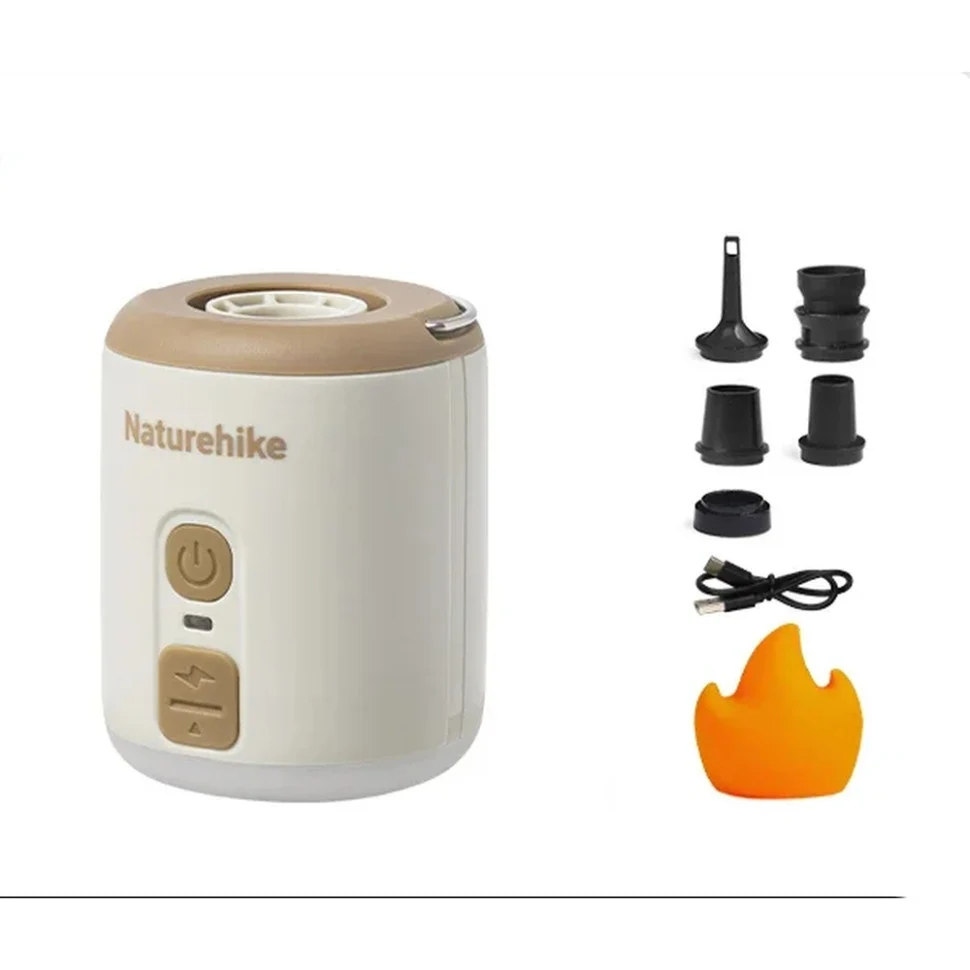Мини насос - вентилятор - ночник Naturehike CNK2300DQ022 60х47 мм ABS-пластик бежевый