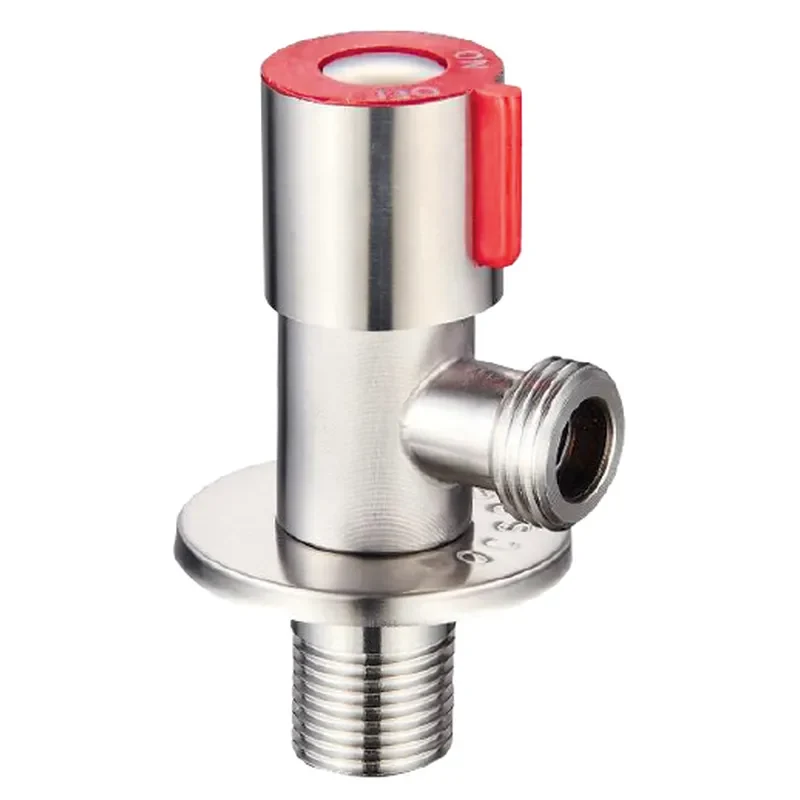 Кран Mixxus VAL-02 1/2"x1/2" нержавіюча сталь SUS304 червоний