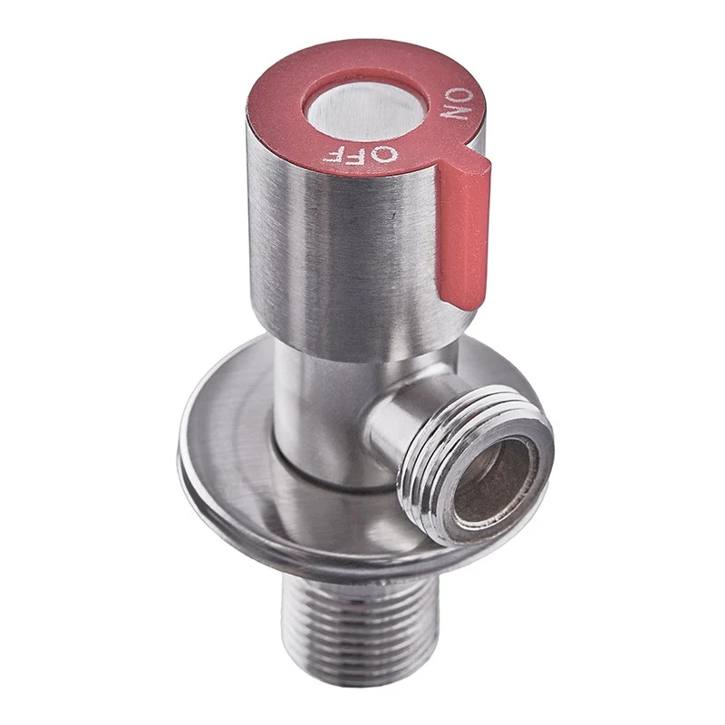 Кран Mixxus VAL-02 1/2"x1/2" нержавіюча сталь SUS304 червоний
