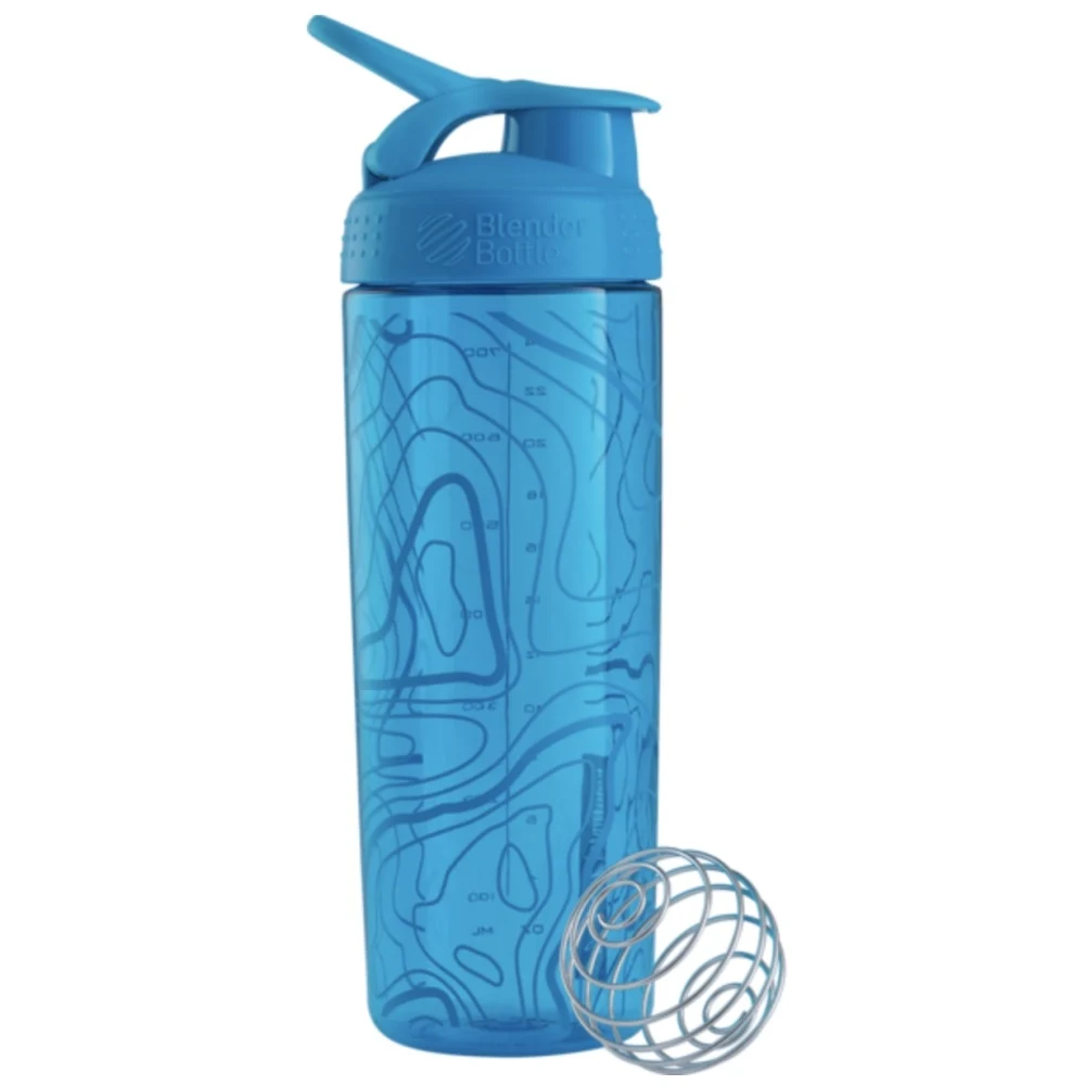 Шейкер спортивний BlenderBottle SportMixer Sleek 28oz/820ml Eastman Tritan Аква