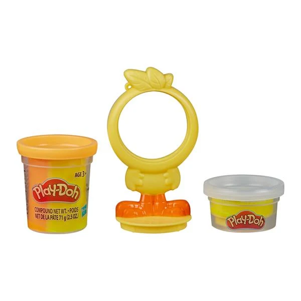 Ігровий набір Play-Doh Мешканці ферми Курча 2 баночки пластиліну різнобарвний