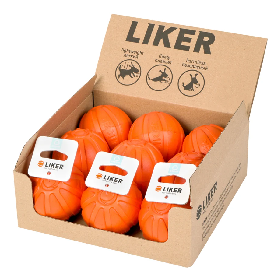 М'ячик для собак LIKER7 7 см нетоксичний яскравий