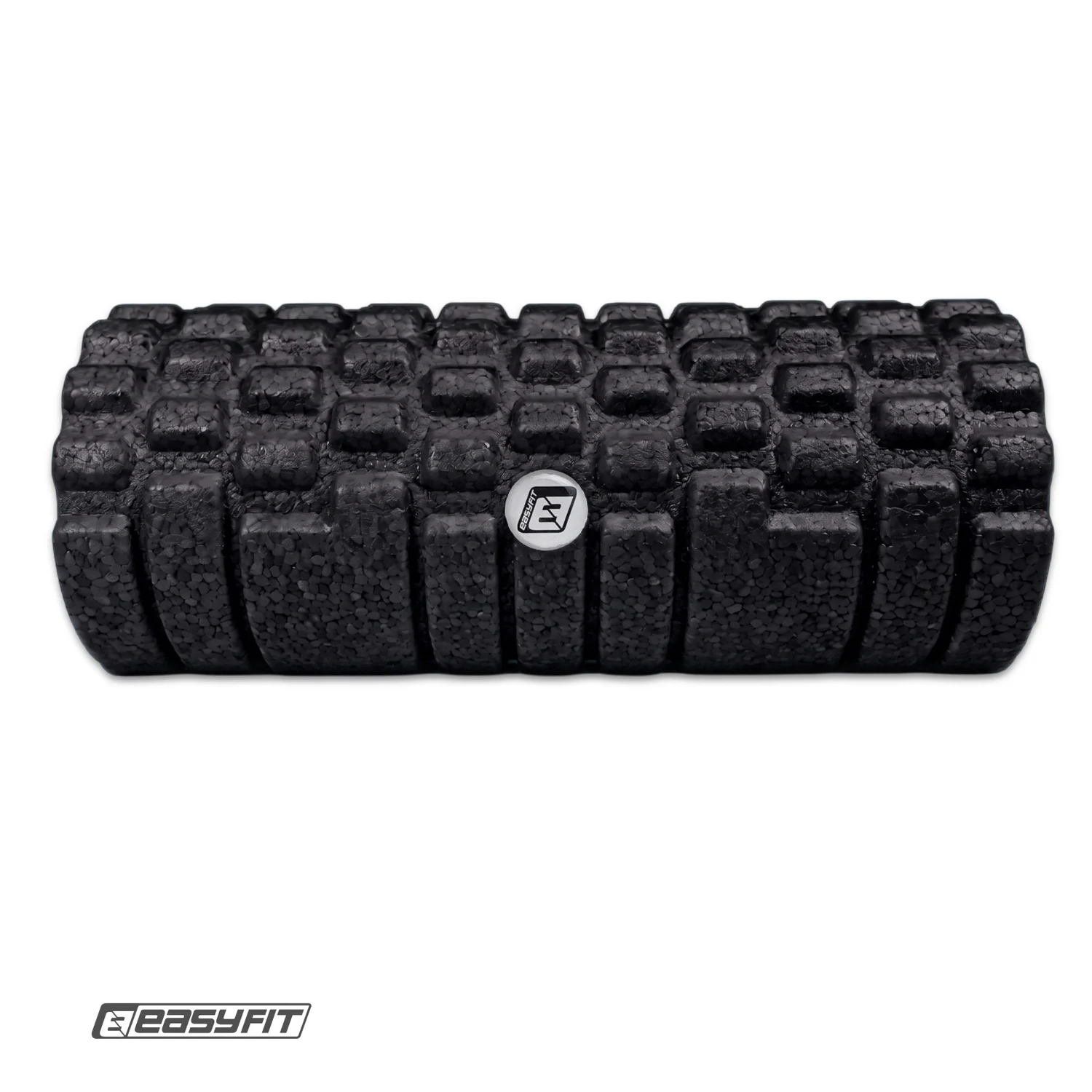 Масажний ролик EasyFit Grid Roller EPP 33 см чорний матовий 14 см