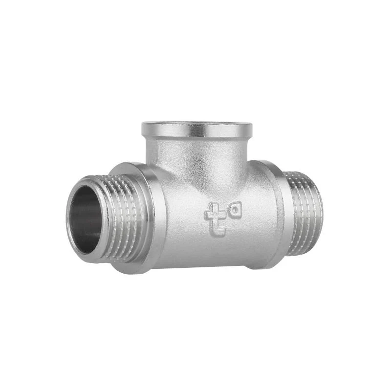 Трійник 1/2" ВЗЗ латунь Thermo Alliance Forte нікельований
