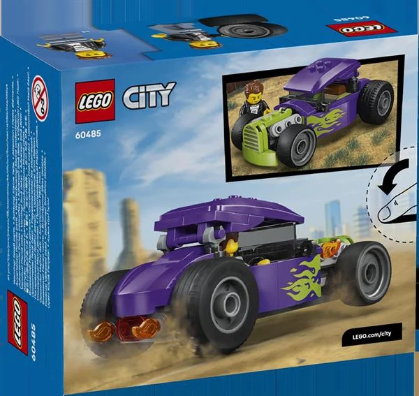 Конструктор LEGO City Хотрод 81 деталь Пластик Фіолетовий з неоновим зеленим