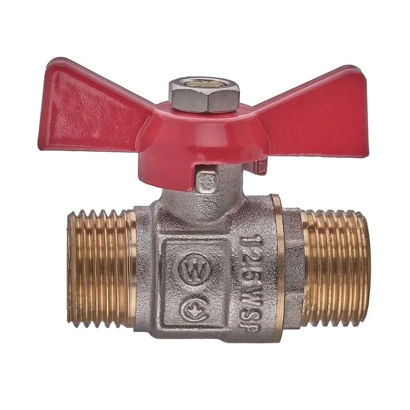 Кран кульовий Waterpro WP608-15MMW 1/2" латунь червоний