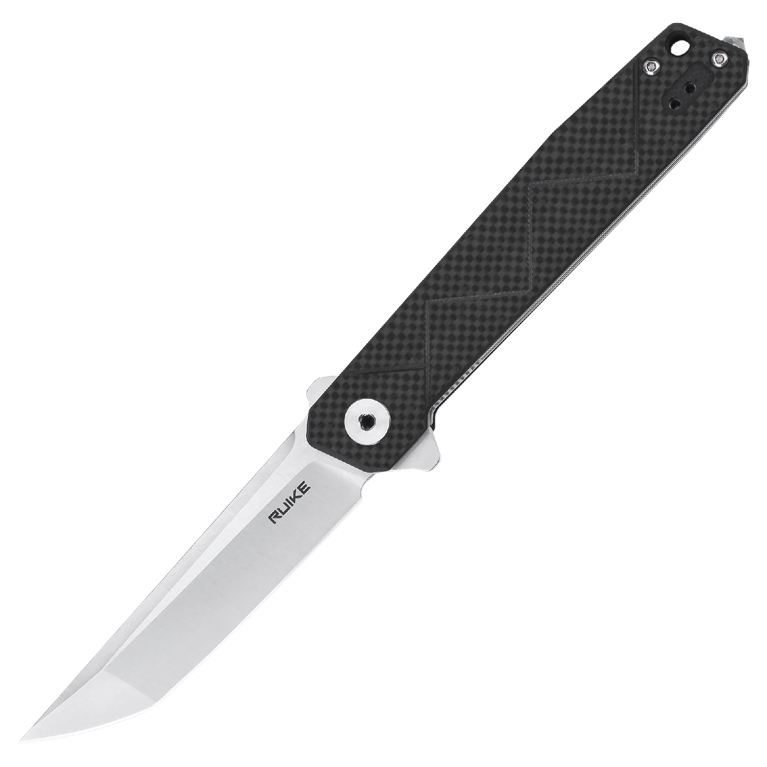 Складаний ніж Ruike P127-CB 9,1 см 14C28N G10 карбон чорний