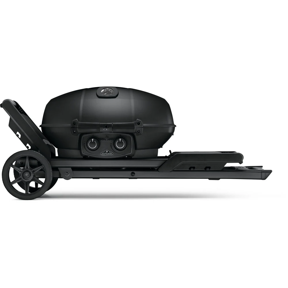 Газовий гриль Napoleon TravelQ PRO285X PHANTOM 2 пальники чавун 58х38 см чорний